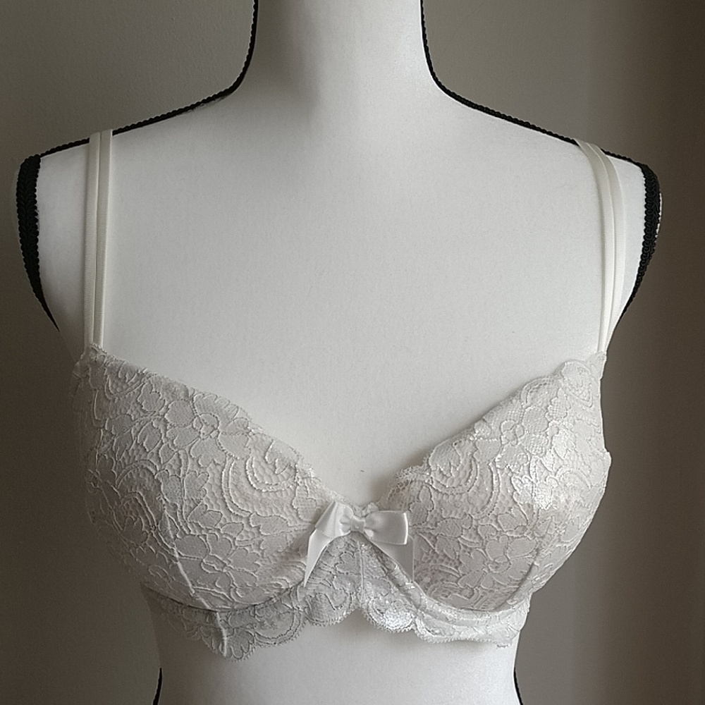 White Lace Pushup Bra